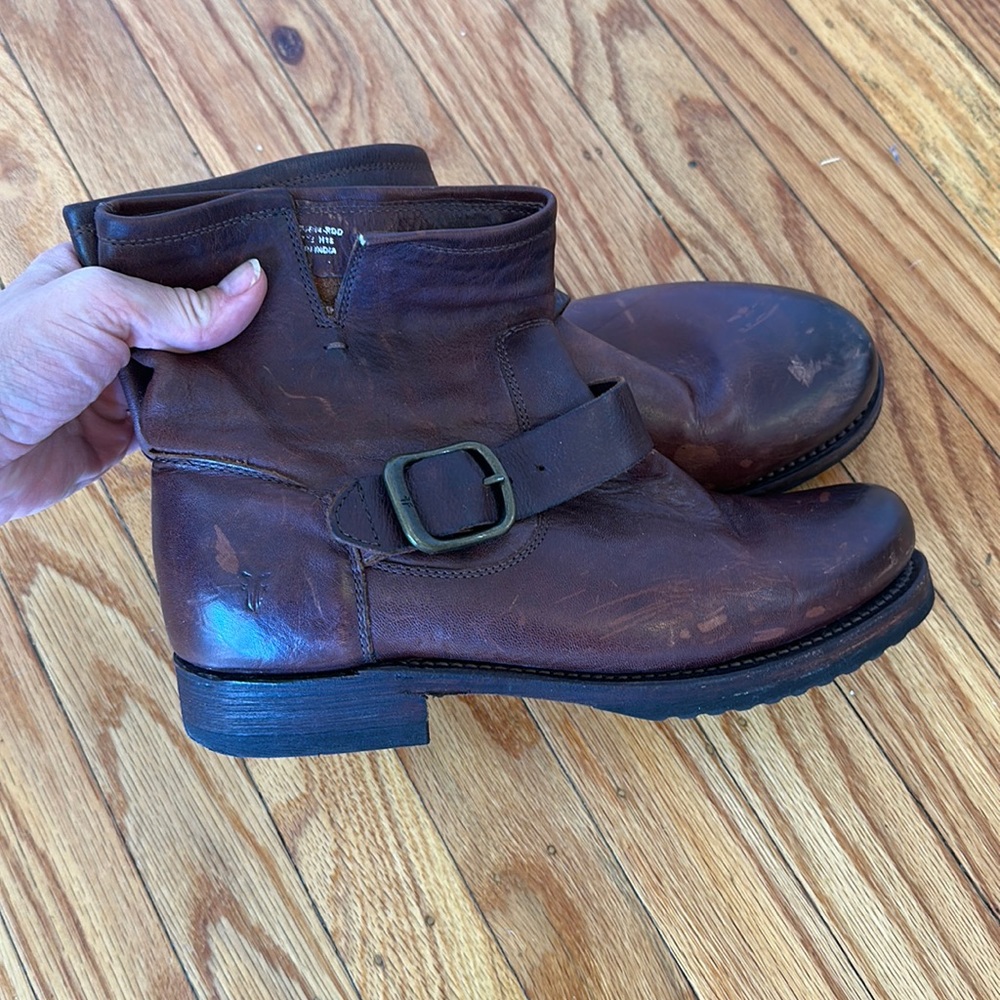 Brown Frye boots worn once ever